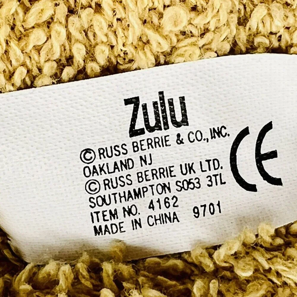 Russ Home Buddies Zulu Lion‎ Plush Terry Cloth Stuffed Animal Luv Pets 4162
